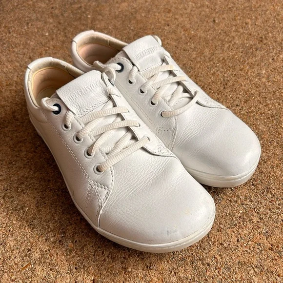 Birkenstock QO 500 NL white leather work sneakers - Picture 3 of 7